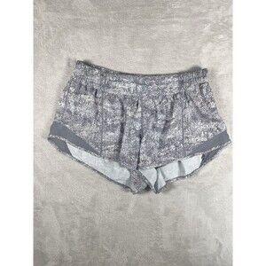 Lululemon Hotty Hot Short II 4" LR  10 Frozen Vista Alpine White Arctic Grey